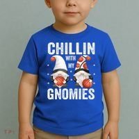 Funny Gnome For Basketball Lovers Chillin With My Gnomies Gift Toddler T-Shirt thumb 2