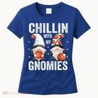 Funny Gnome For Basketball Lovers Chillin With My Gnomies Gift Women's T-Shirt thumb 0