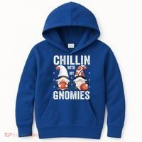 Funny Gnome For Basketball Lovers Chillin With My Gnomies Gift Kids Hoodie thumb 0