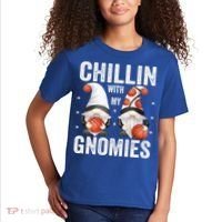 Funny Gnome For Basketball Lovers Chillin With My Gnomies Gift Kids T-Shirt thumb 2