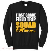 First Grade Field Trip Squad 1st Grade Zoo Crew Safari Sweatshirt thumb 0