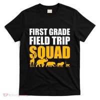 First Grade Field Trip Squad 1st Grade Zoo Crew Safari T-Shirt thumb 0