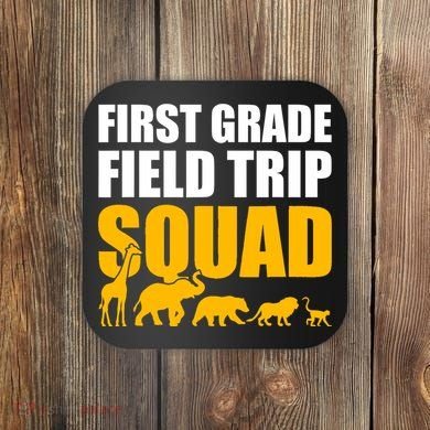 First Grade Field Trip Squad 1st Grade Zoo Crew Safari Coaster