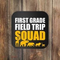 First Grade Field Trip Squad 1st Grade Zoo Crew Safari Coaster thumb 0