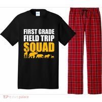 First Grade Field Trip Squad 1st Grade Zoo Crew Safari Pajama Set thumb 0