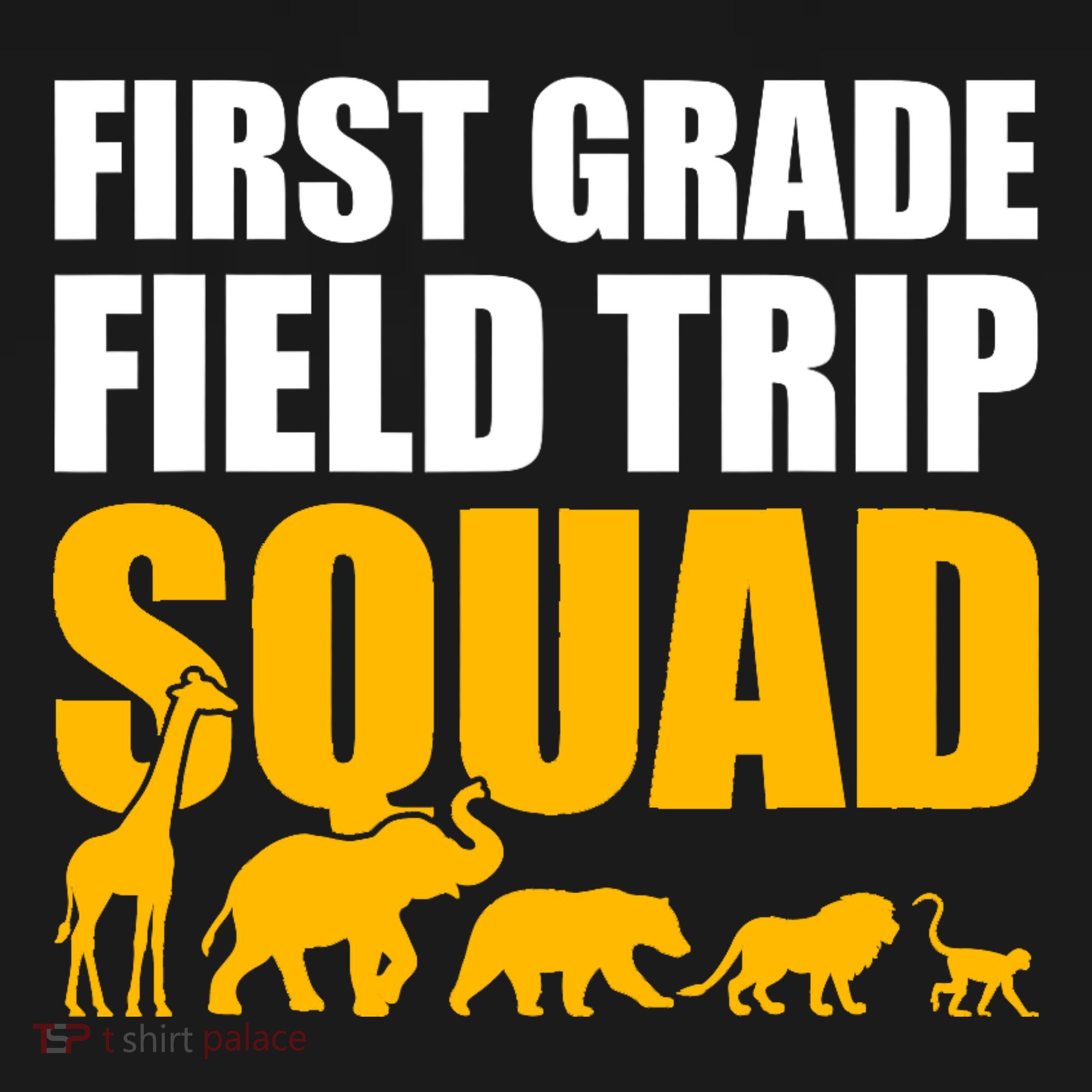 First Grade Field Trip Squad 1st Grade Zoo Crew Safari Mousepad