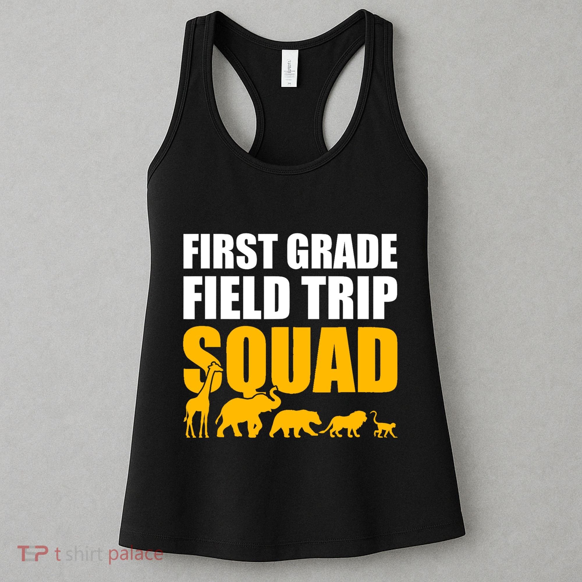 First Grade Field Trip Squad 1st Grade Zoo Crew Safari Women's Tank Top