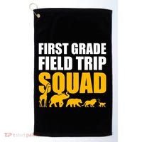 First Grade Field Trip Squad 1st Grade Zoo Crew Safari Golf Towel thumb 0