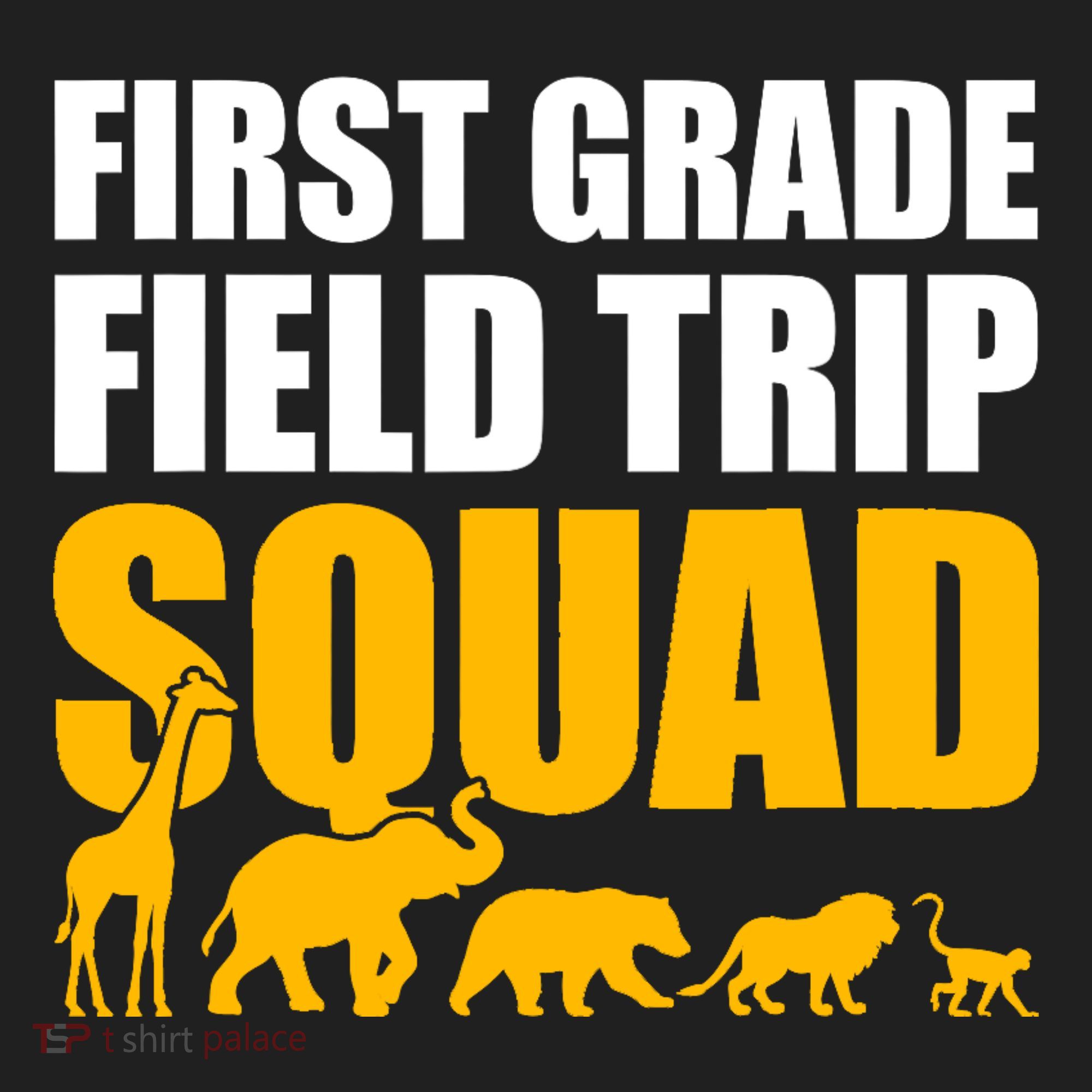 First Grade Field Trip Squad 1st Grade Zoo Crew Safari Golf Towel
