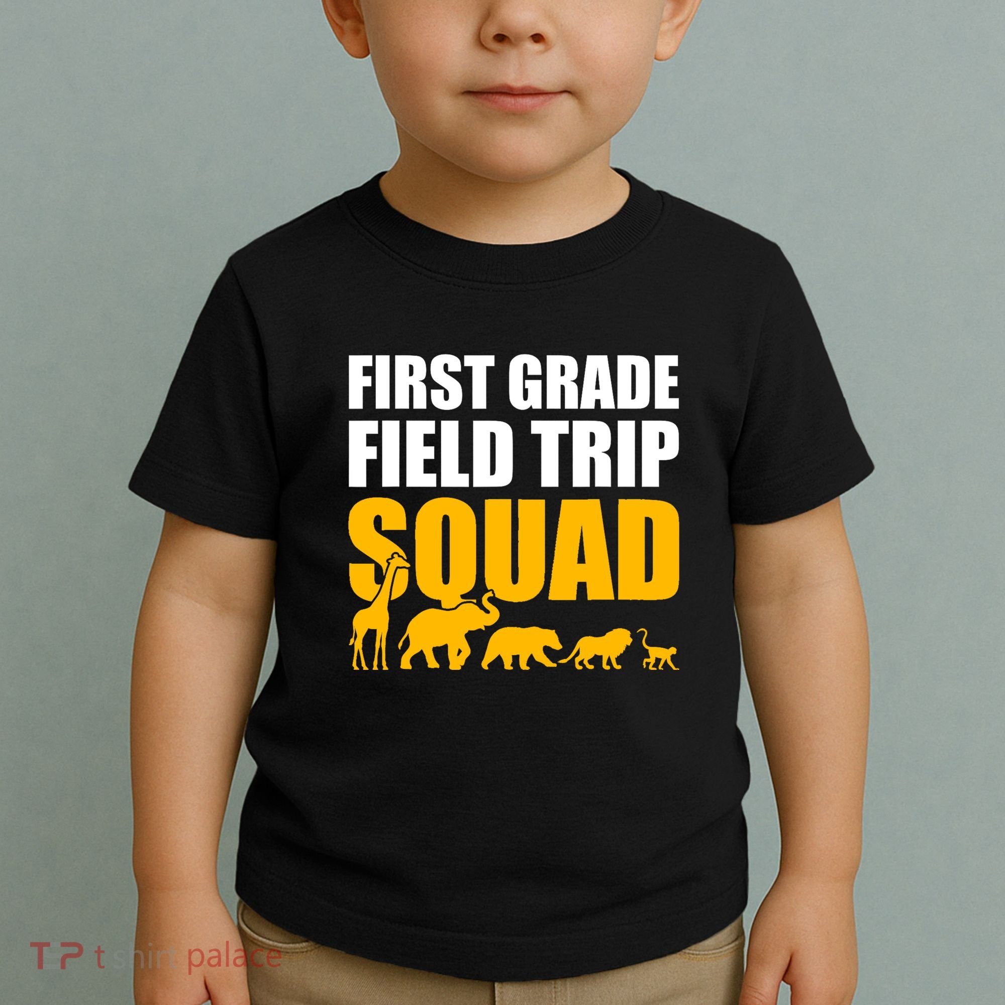 First Grade Field Trip Squad 1st Grade Zoo Crew Safari Toddler T-Shirt