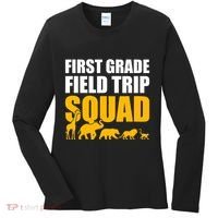 First Grade Field Trip Squad 1st Grade Zoo Crew Safari Women's Long Sleeve Shirt thumb 0