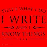Funny Gift For Writers I Write And I Know Things Funny Sarcastic Writer Gift Santa Hat thumb 1