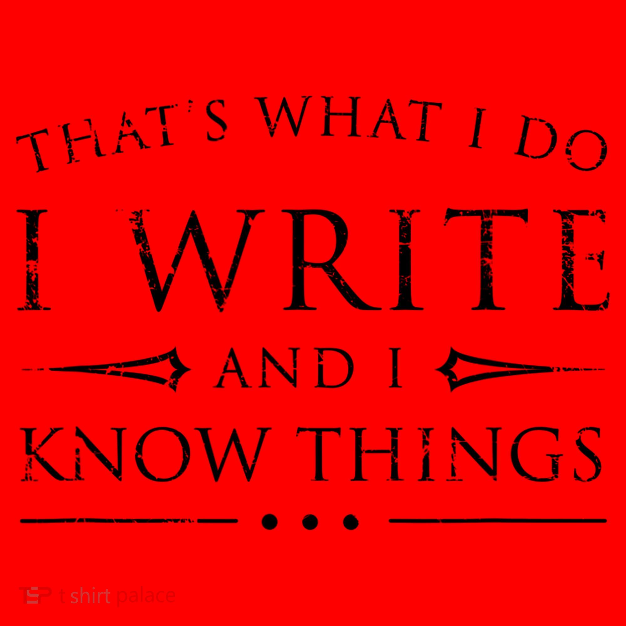 Funny Gift For Writers I Write And I Know Things Funny Sarcastic Writer Gift Santa Hat