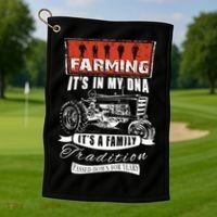 Farmer Gift Funny Farming Gift For Farmers Golf Towel thumb 1