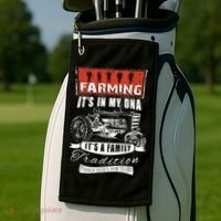 Farmer Gift Funny Farming Gift For Farmers Golf Towel thumb 2