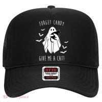 Funny Ghost Forget Candy Give Me A Cat Halloween Hat thumb 0