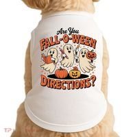 Funny Gift For Halloween Teachers Are You Fall O Ween Directions Doggie Tank thumb 0
