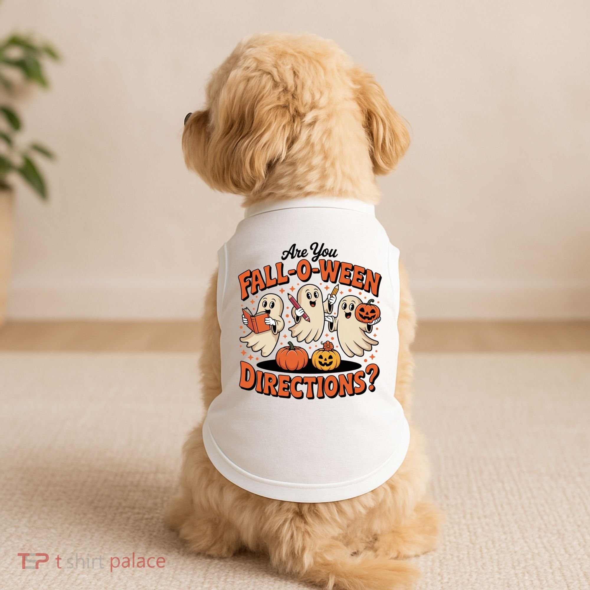 Funny Gift For Halloween Teachers Are You Fall O Ween Directions Doggie Tank