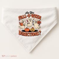Funny Gift For Halloween Teachers Are You Fall O Ween Directions USA-Made Doggie Bandana thumb 0