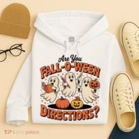 Funny Gift For Halloween Teachers Are You Fall O Ween Directions Hoodie thumb 4