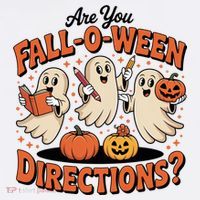 Funny Gift For Halloween Teachers Are You Fall O Ween Directions Sweatshirt thumb 3