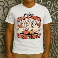 Funny Gift For Halloween Teachers Are You Fall O Ween Directions T-Shirt thumb 3