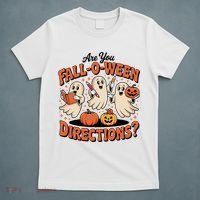 Funny Gift For Halloween Teachers Are You Fall O Ween Directions T-Shirt thumb 5