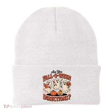 Funny Gift For Halloween Teachers Are You Fall O Ween Directions Beanie