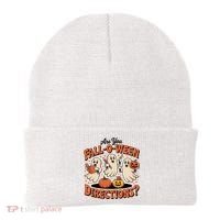 Funny Gift For Halloween Teachers Are You Fall O Ween Directions Beanie thumb 0