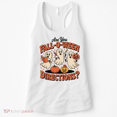 Funny Gift For Halloween Teachers Are You Fall O Ween Directions Women's Tank Top