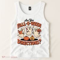 Funny Gift For Halloween Teachers Are You Fall O Ween Directions Tank Top thumb 2