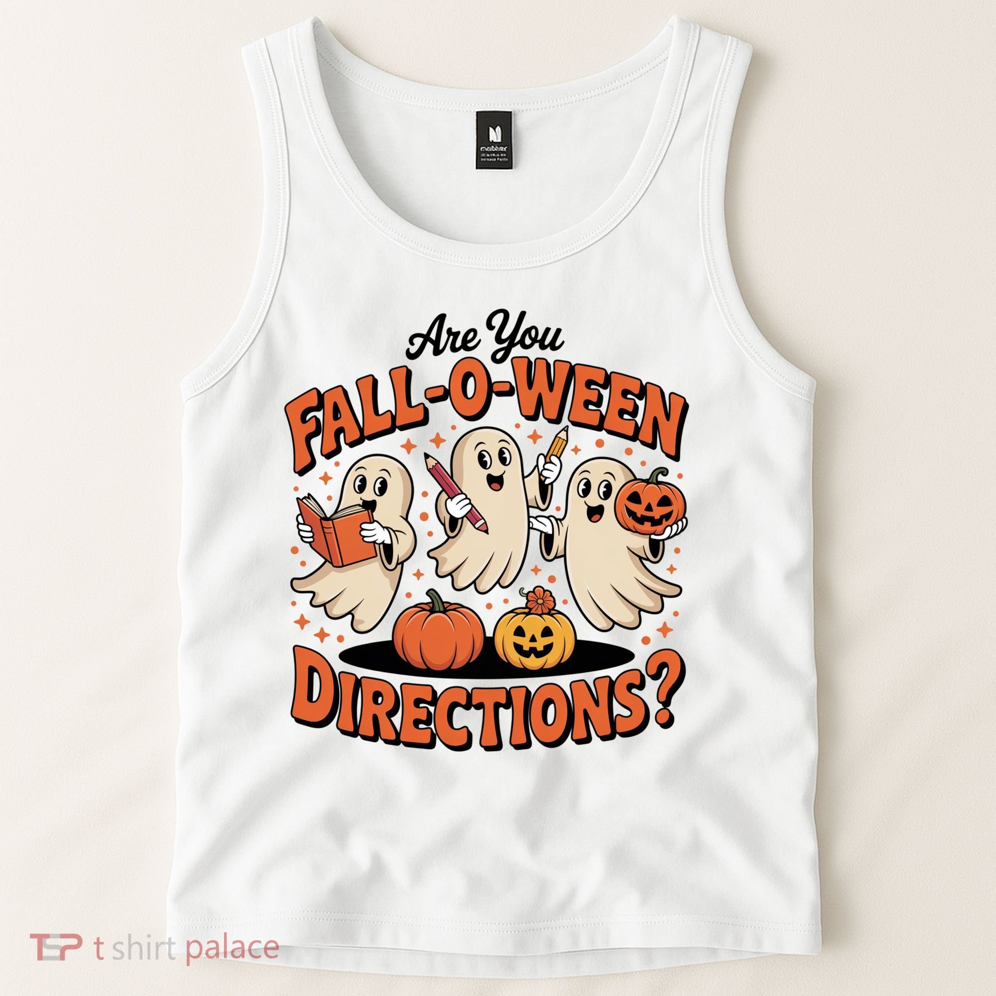 Funny Gift For Halloween Teachers Are You Fall O Ween Directions Tank Top
