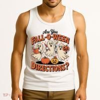 Funny Gift For Halloween Teachers Are You Fall O Ween Directions Tank Top thumb 3