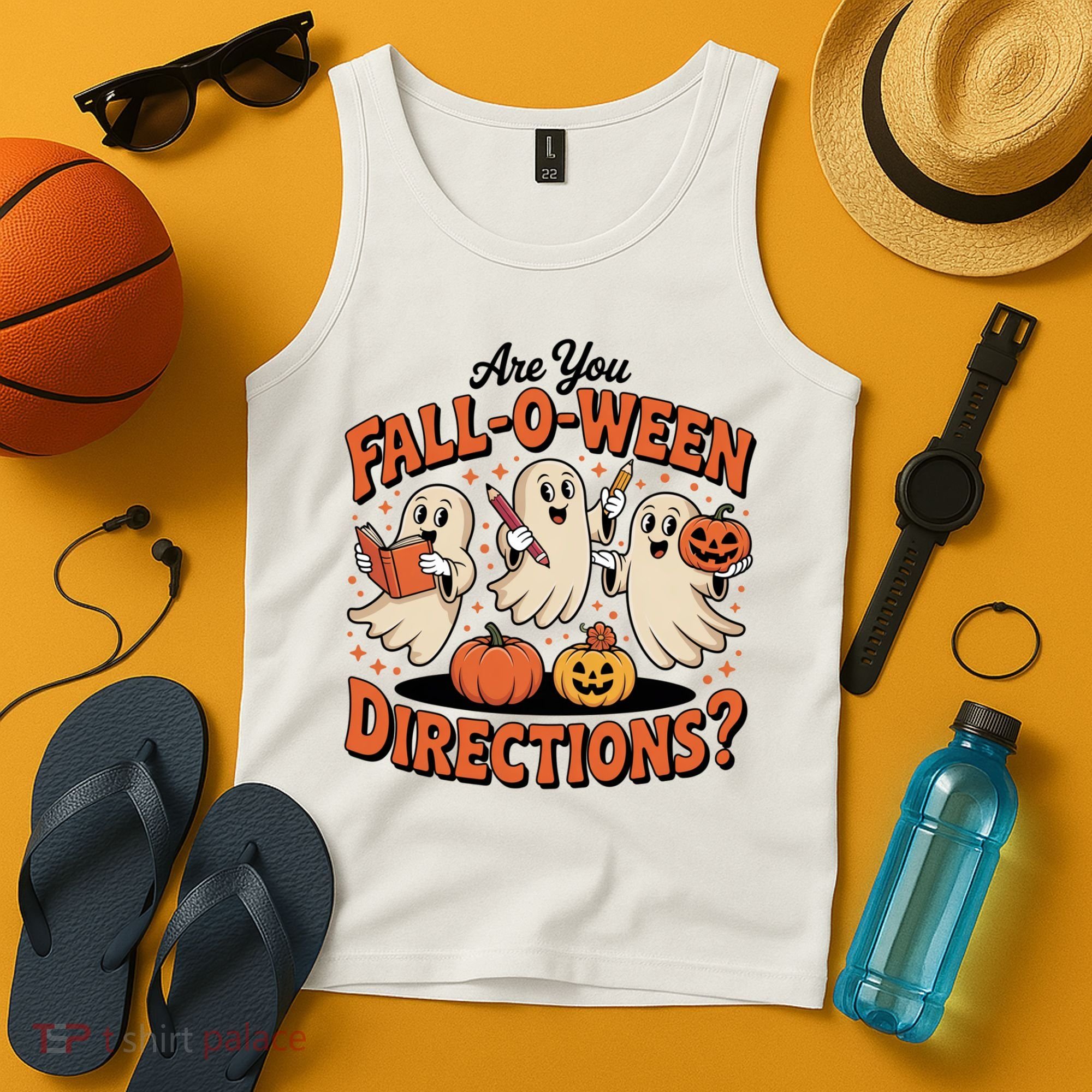 Funny Gift For Halloween Teachers Are You Fall O Ween Directions Tank Top