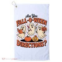 Funny Gift For Halloween Teachers Are You Fall O Ween Directions Golf Towel thumb 0