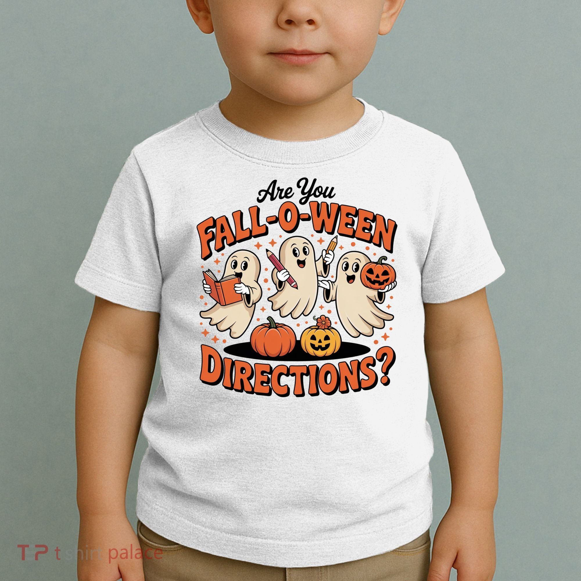 Funny Gift For Halloween Teachers Are You Fall O Ween Directions Toddler T-Shirt
