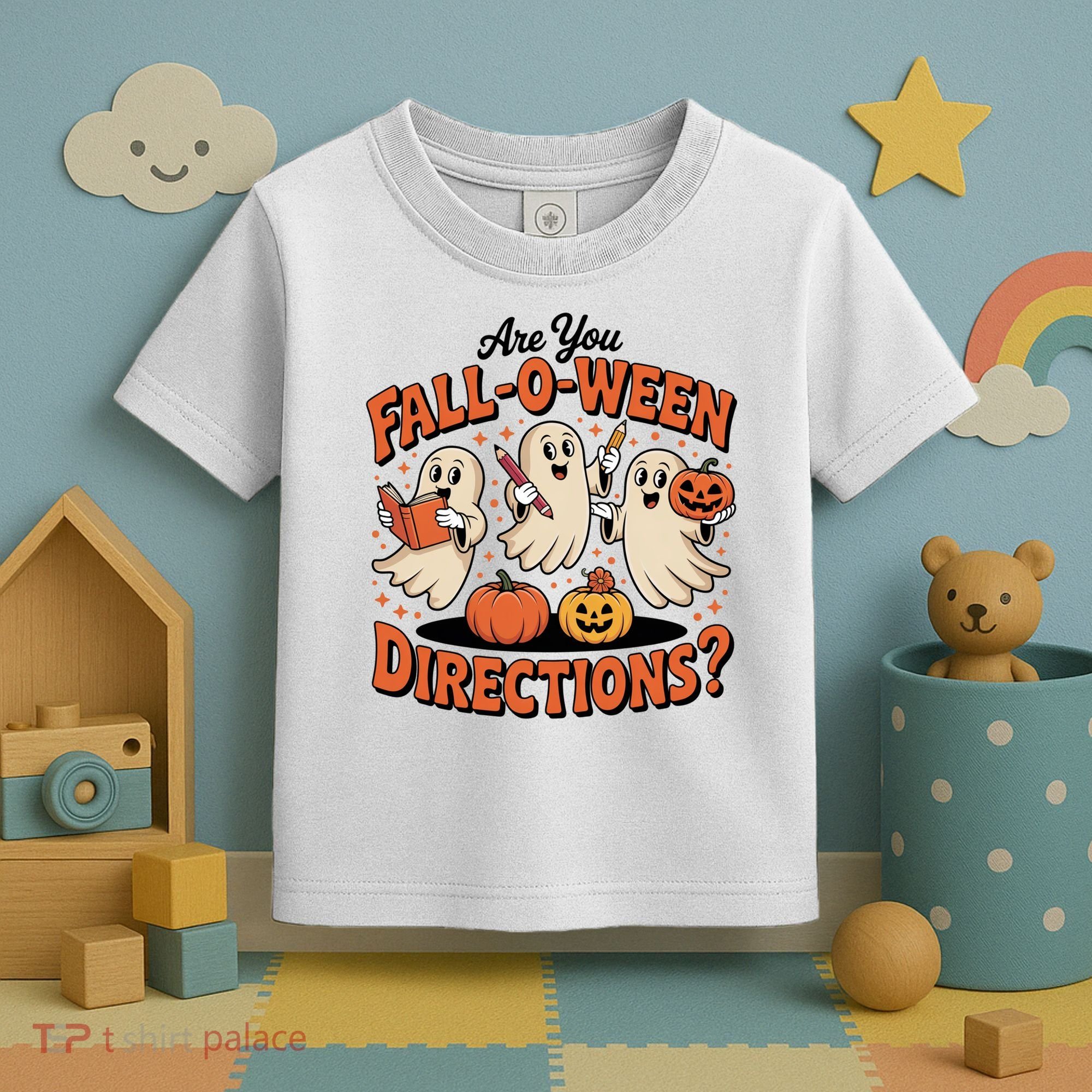 Funny Gift For Halloween Teachers Are You Fall O Ween Directions Toddler T-Shirt