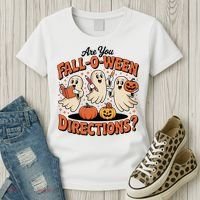 Funny Gift For Halloween Teachers Are You Fall O Ween Directions Women's T-Shirt thumb 3