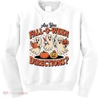 Funny Gift For Halloween Teachers Are You Fall O Ween Directions Kids Sweatshirt thumb 0