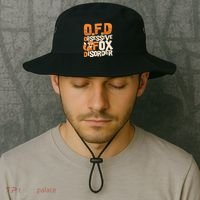 Fox Gifts For Fox Lovers Women Vintage Red Foxes Smart Bucket Hat thumb 2