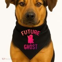 Future Ghost Funny Gift USA-Made Doggie Bandana thumb 1