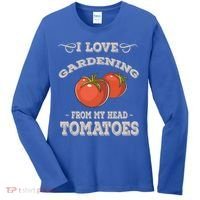 Funny Gardening Funny Gift Meaningful Gift Garden Growing Tomatoes Sweater Women's Long Sleeve Shirt thumb 0