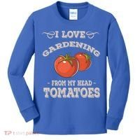 Funny Gardening Funny Gift Meaningful Gift Garden Growing Tomatoes Sweater Kids Long Sleeve Shirt thumb 0