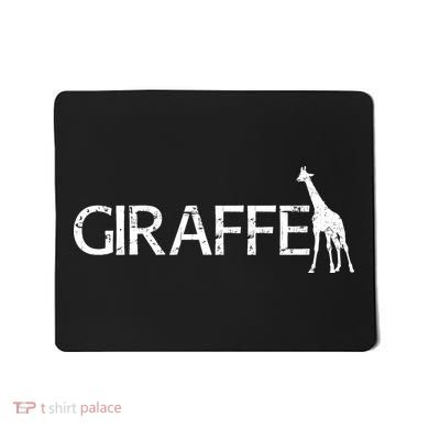 Funny Gift For Giraffe Lover Logo Mousepad
