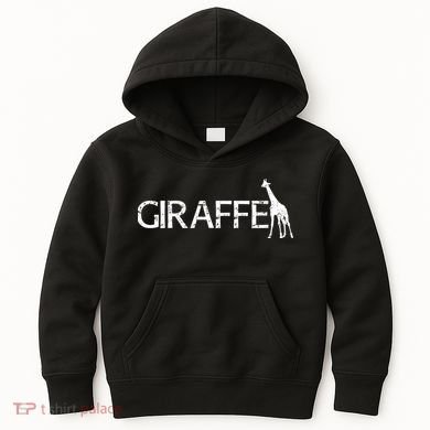Funny Gift For Giraffe Lover Logo Kids Hoodie