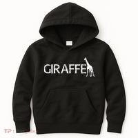 Funny Gift For Giraffe Lover Logo Kids Hoodie thumb 0