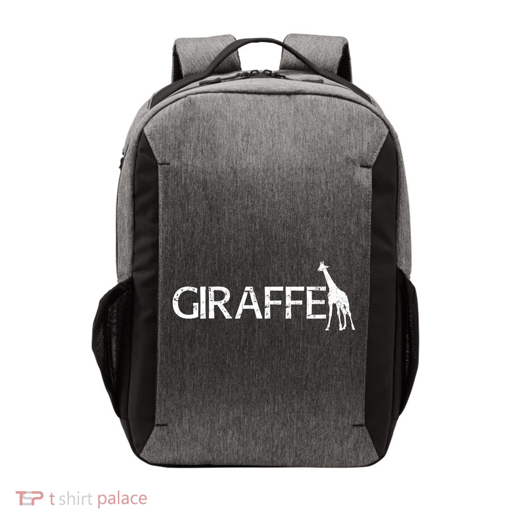 Funny Gift For Giraffe Lover Logo Vector Backpack
