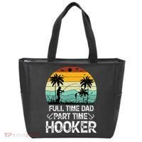 Fishing Gifts Full Time Dad Part Time Hooker Funny Tote Bag thumb 0