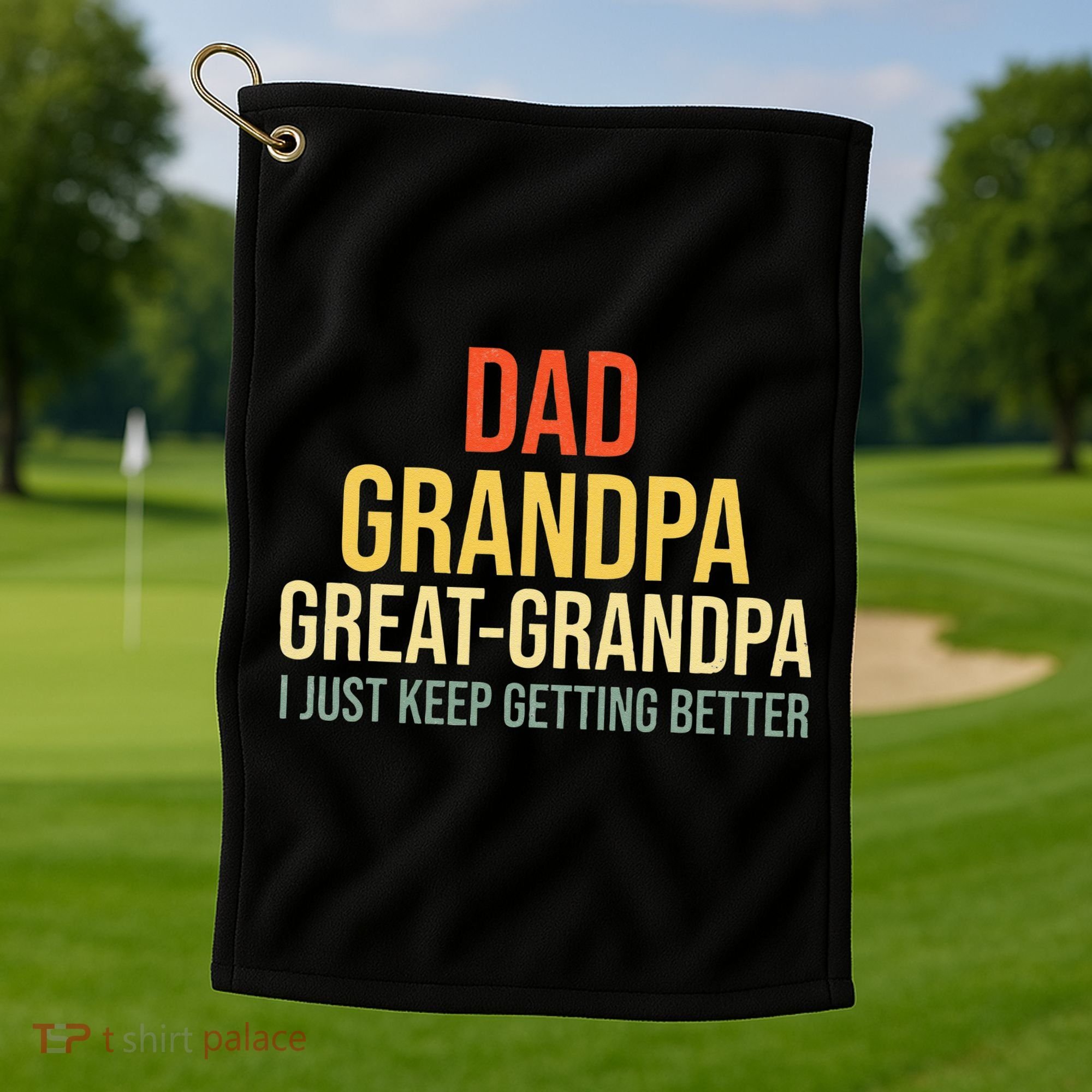 Funny Great Grandpa For Fathers Day Golf Towel