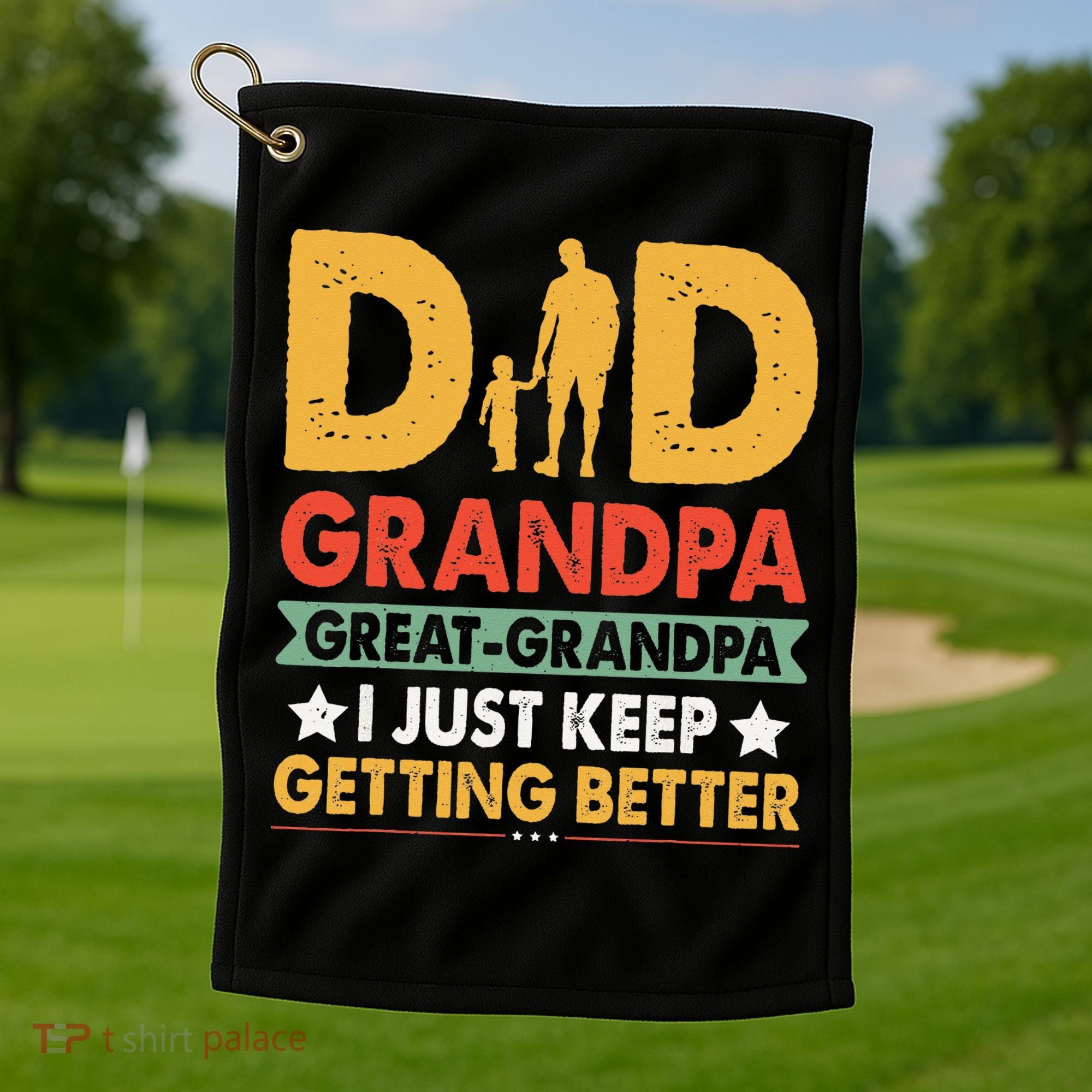 Funny Great Grandpa for Fathers Day Golf Towel
